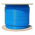 Swe-Tech 3C Cat6a Blue Copper Ethernet Cable, 10 Gigabit Solid, UTP, POE Compliant, 500Mhz, 23 AWG, Spool, 1000ft FWT13X6-061NH